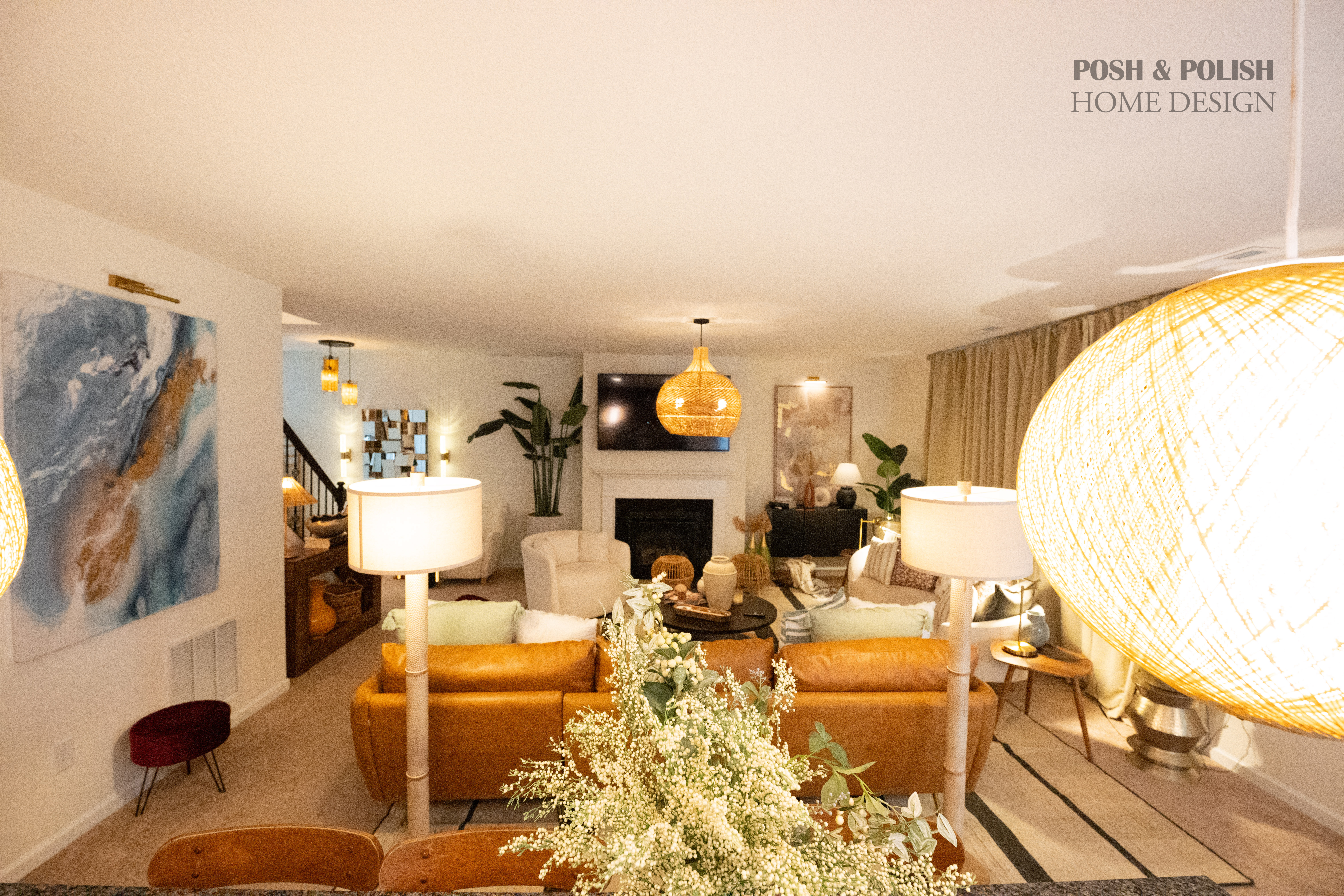 A modern home office with a minimalist desk setup, ergonomic chair, and organized shelving for a productive workspace.